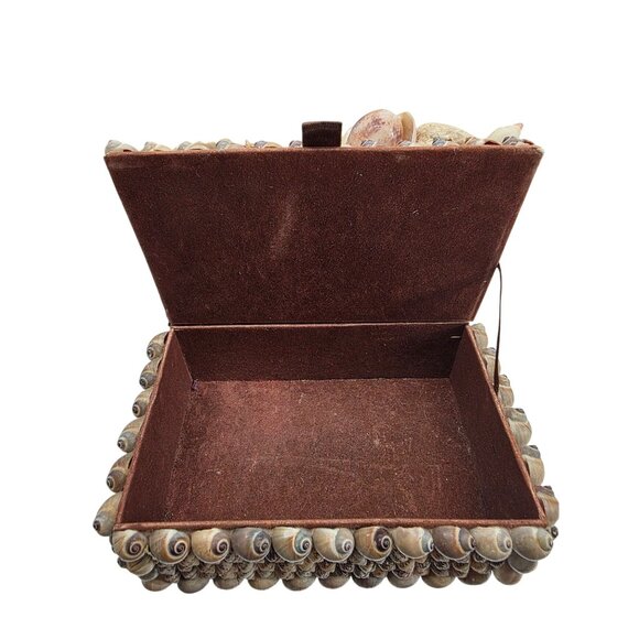 Vintage Seashell Decorative Hand Mirror & Box Set - Picture 4 of 11